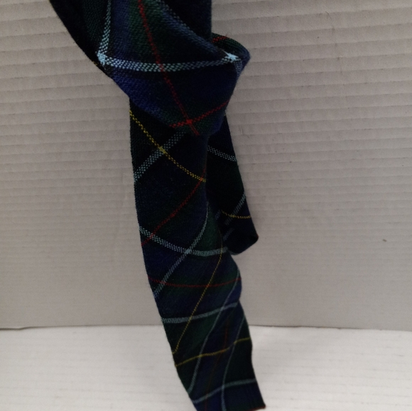 Lochcarron Of Scotland 3.75 x 56 Blue Green Wool Plaid Gordon Clan Tartan Tie - Picture 4 of 12